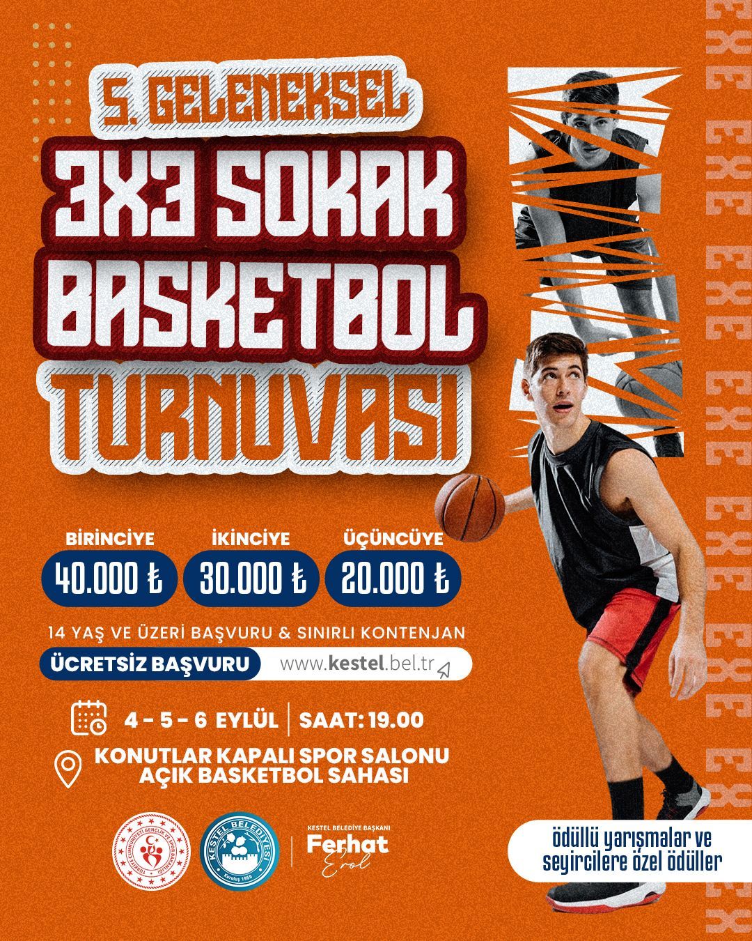 5. Geleneksel 3x3 Sokak Basketbol Turnuvası