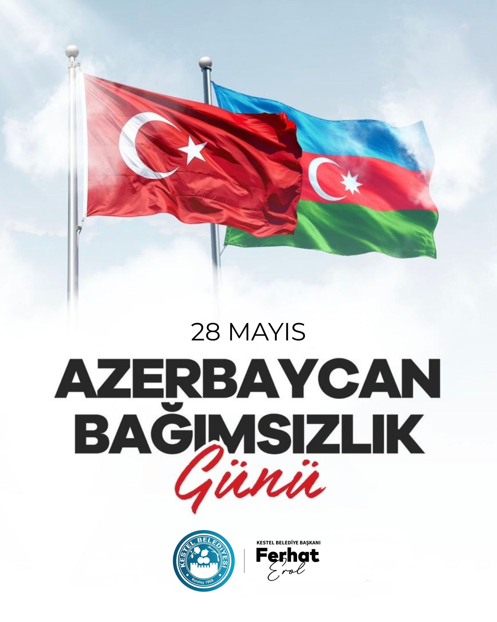 Kardeş Azerbaycan’ın bağımsızlık gününün 108. yıl dönümünü gönülden kutluyorum