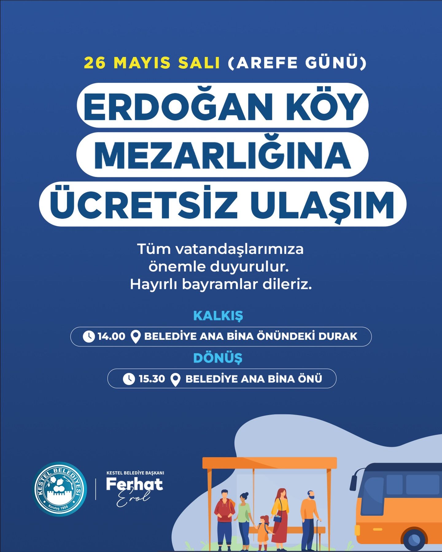 Siz kıymetli hemşehrilerimizin bilgisine sunarız