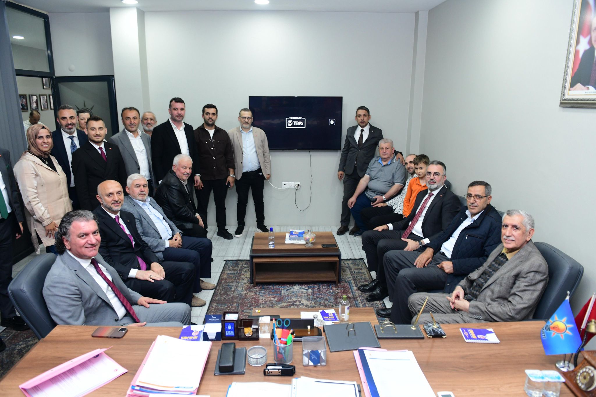 Bayramlaşma programında, İlçe Başkanımız Nesri Demir ve teşkilat mensuplarımızla bir araya geldik