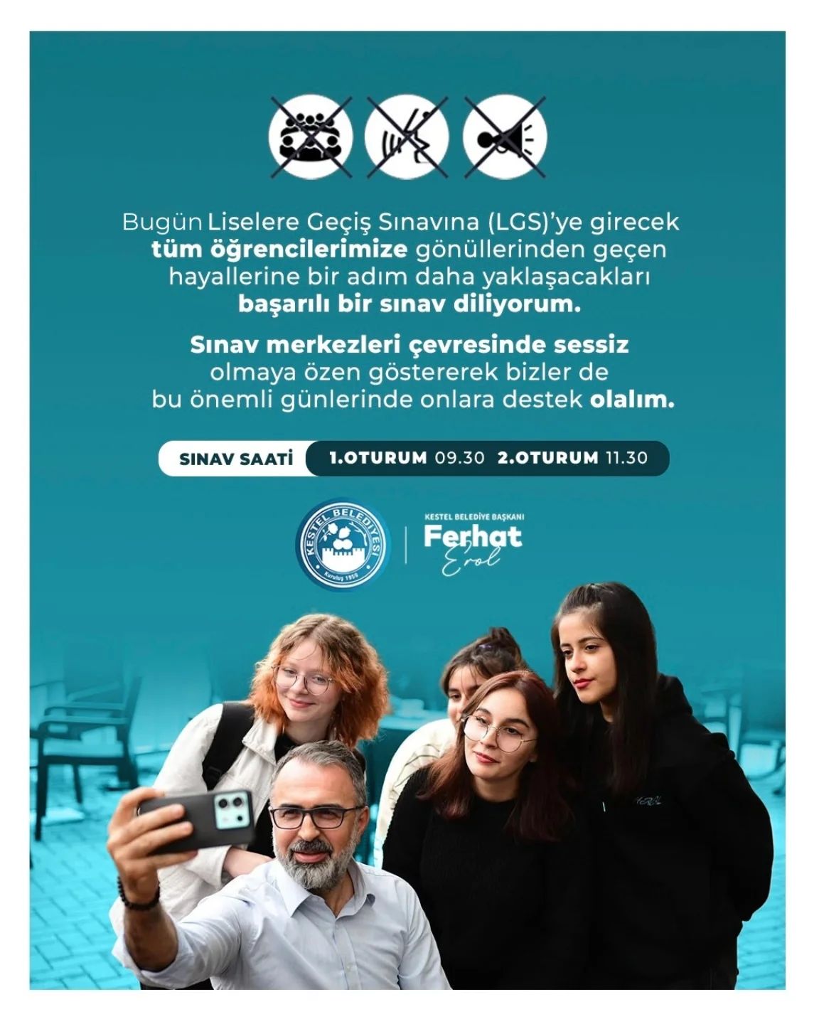 LGS heyecanı yaşayacak tüm öğrencilerimize gönülden başarılar diliyorum.