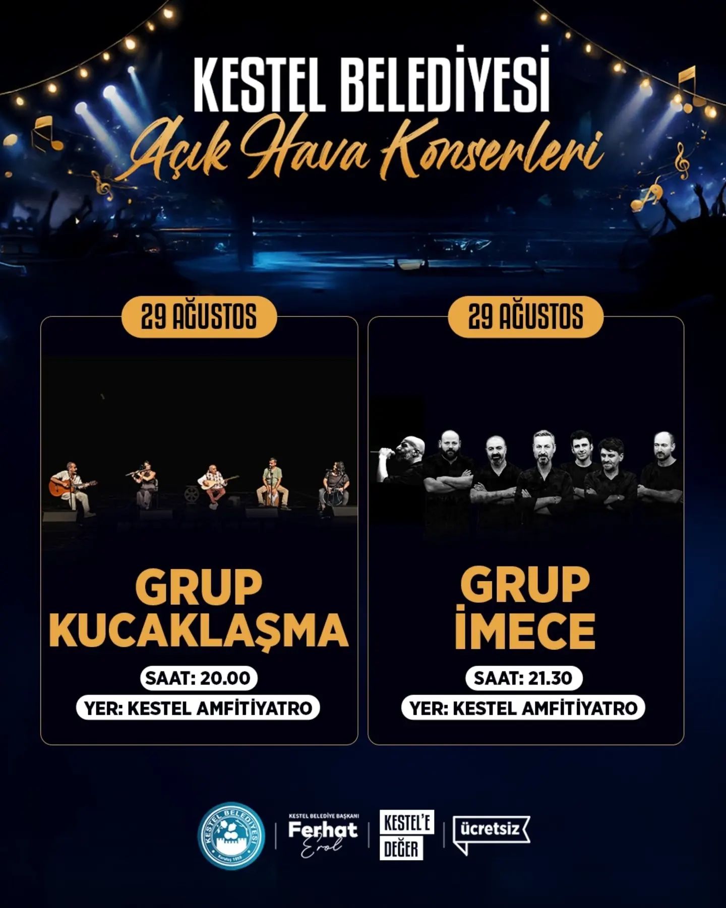 Kestel’de müzik dolu yaz akşamlarına hep birlikte final yapıyoruz!