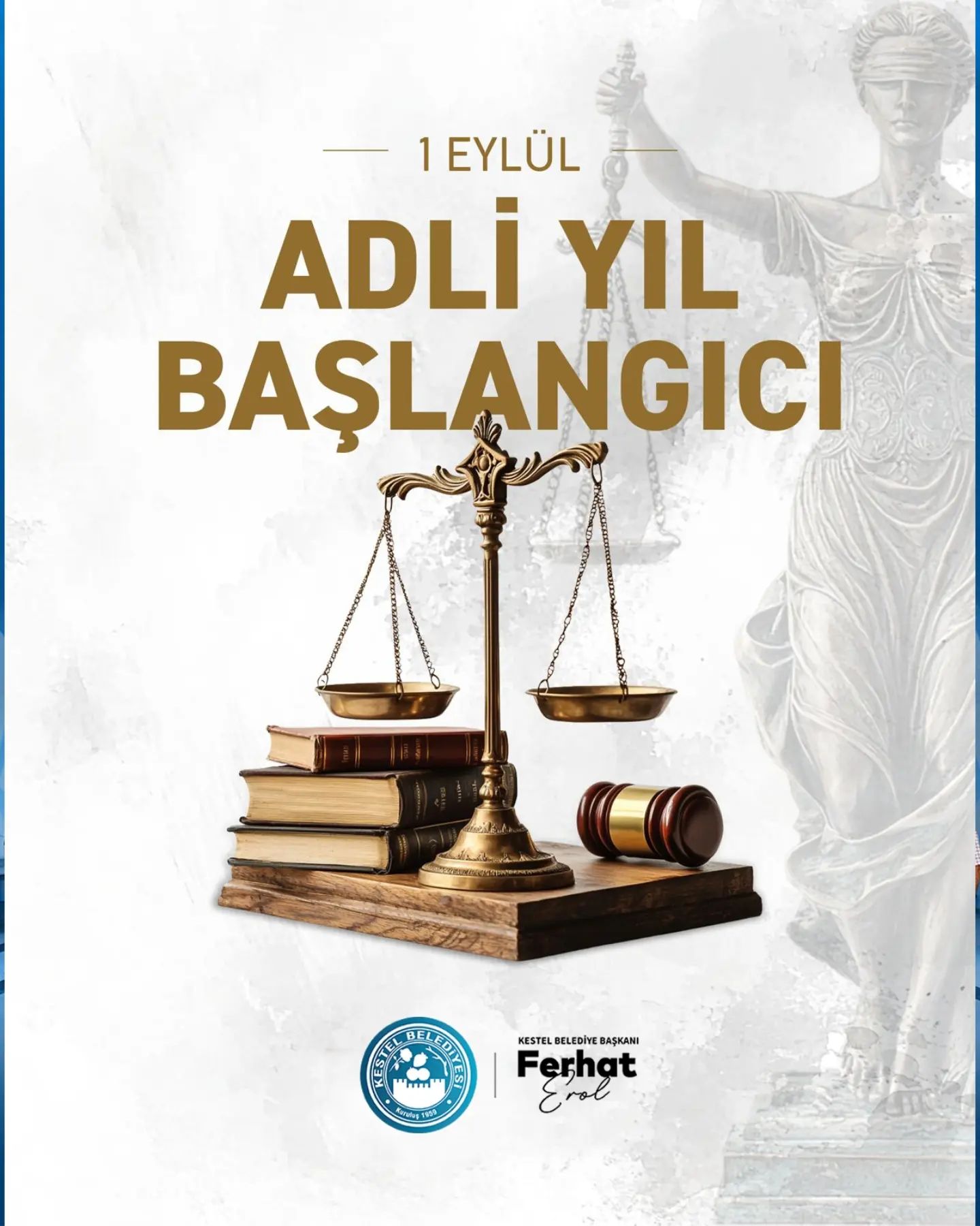 Yeni adli yılın ülkemize, milletimize ve yargı camiamıza hayırlı olmasını temenni ediyorum.