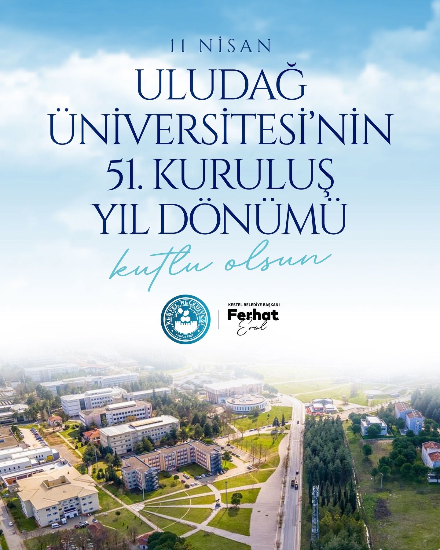 Uludağ Üniversitemizin kuruluş yıl dönümünü kutluyorum. 